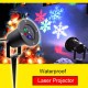 4W AC110-240V RGBW/White LED Snowflake Projector Garden Lamp Lawn Light  Christmas Decoration IP65
